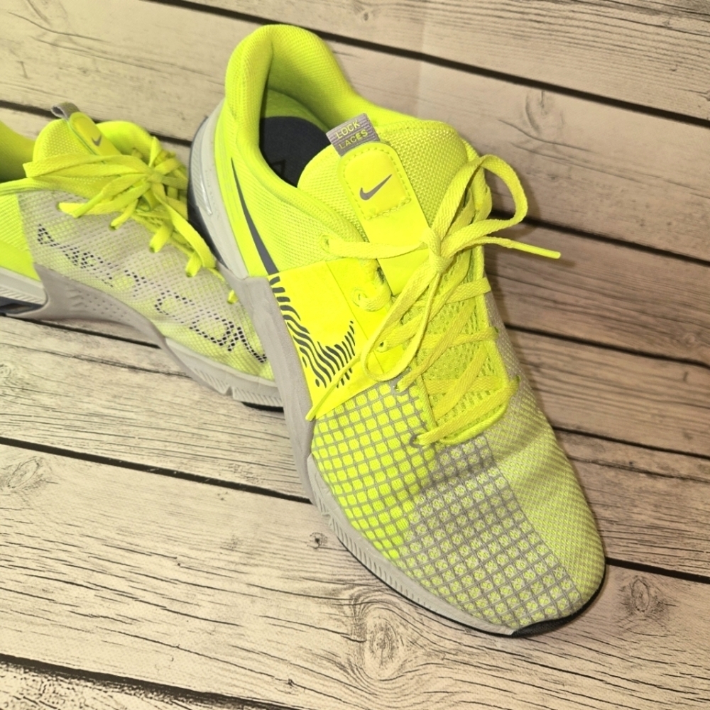 Nike Zoom Metcon 8 VOLT GREY BLUE Training CrossFit Mens 10- DO9328 700